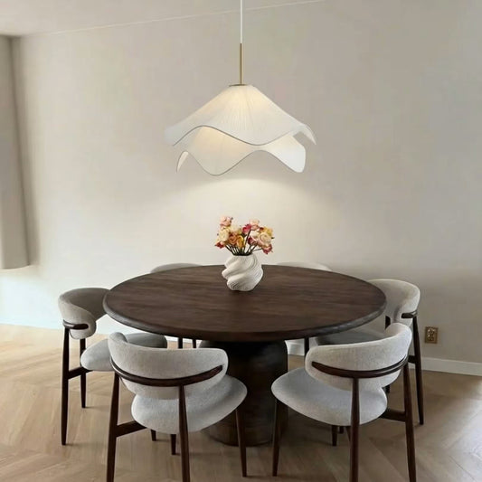 Suspension Moderne en Tissu Fleur