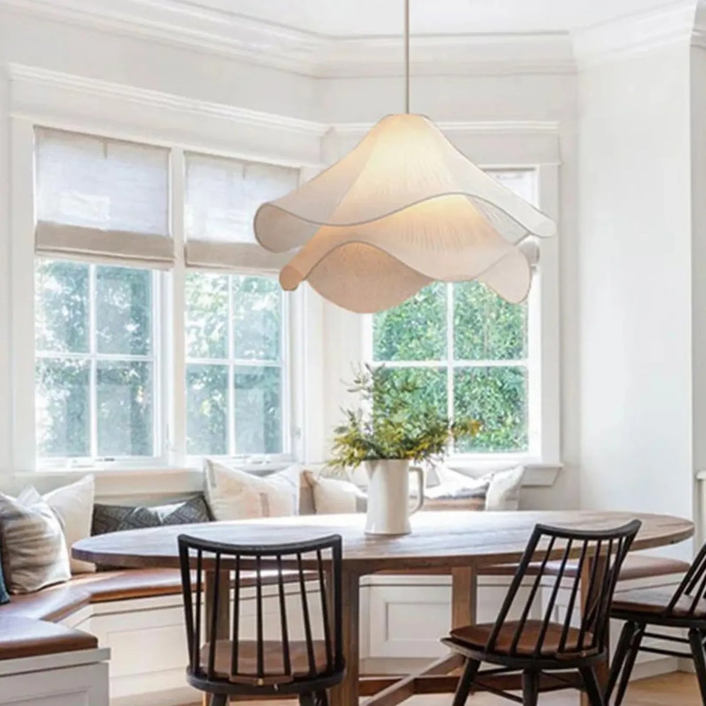 Suspension Moderne en Tissu Fleur